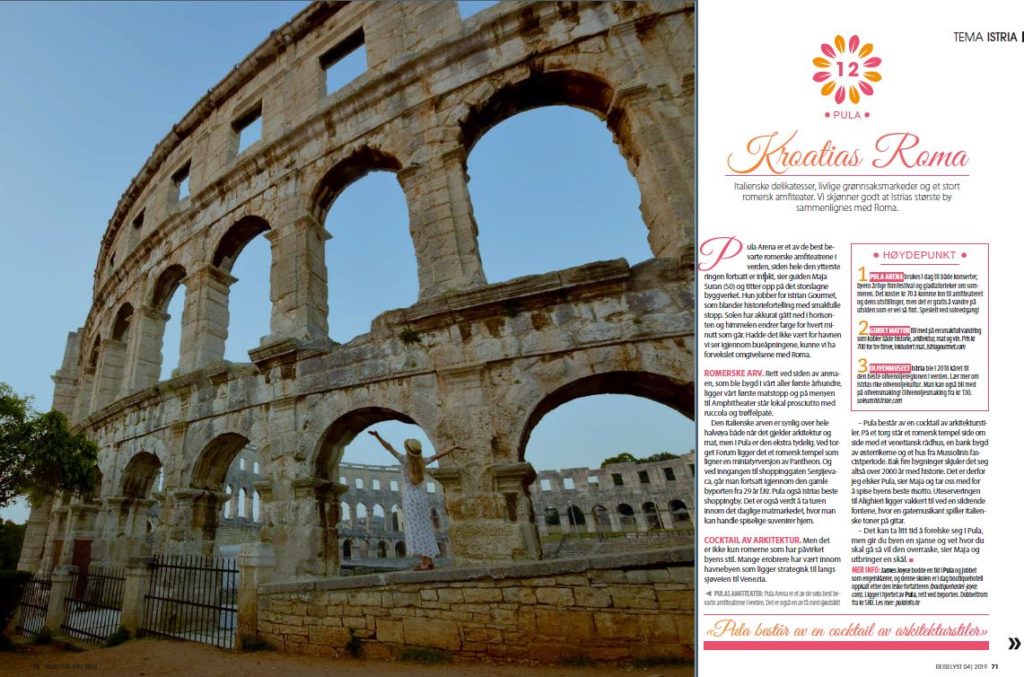 magasinet reiselyst pula food tour