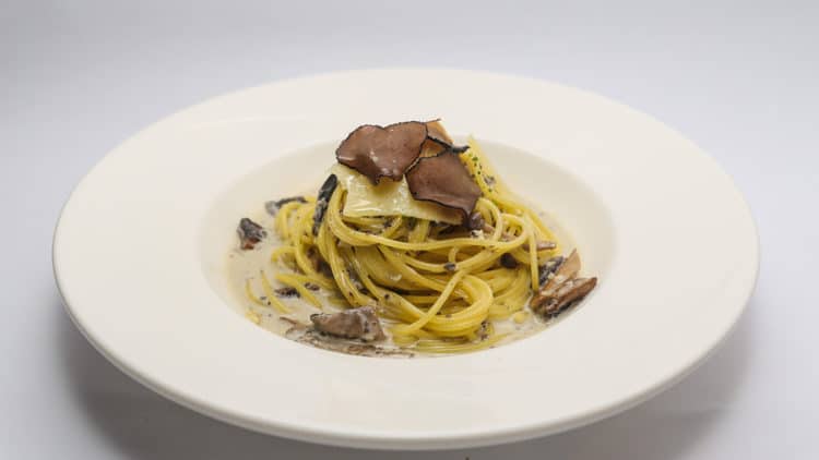 Truffle and wild mushroom spaghetti